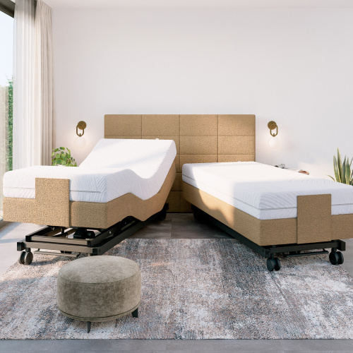 Hoog-laag bed en boxspring met lift!